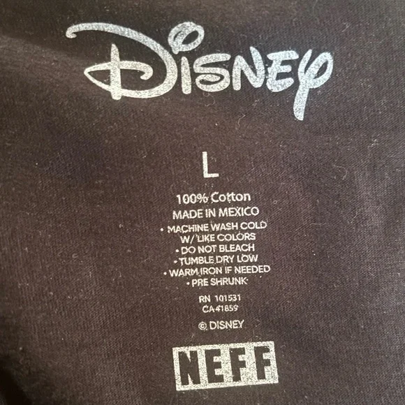 Mickey Mouse Neff Black Tank Top Large NWOT - Picture 5 of 5